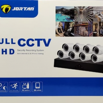 Kit de supraveghere cu 8 camere FULL CCTV AHD, de interior/exterior , JORTAN cu fir, 04800 Kit de supraveghere cu 8 camere FULL CCTV AHD, de interior/exterior , JORTAN cu fir, 04800