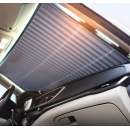 Parasolar Auto Retractabil Automat pentru Parbriz sau Luneta Spate tip Jaluzea cu Ventuze