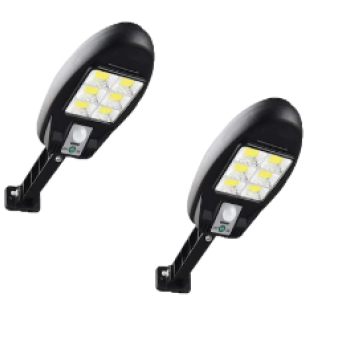 Set 2 Lampi solare de perete, 48 COB, CL181- 6 Leduri si senzor miscare