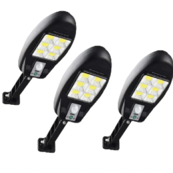 Set 3 Lampi solare de perete, 48 COB, CL181- 6 Leduri si senzor miscare