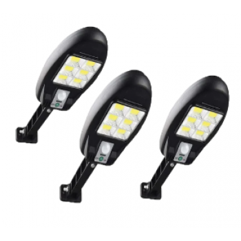 Set 3 Lampi solare de perete, 48 COB, CL181- 6 Leduri si senzor miscare