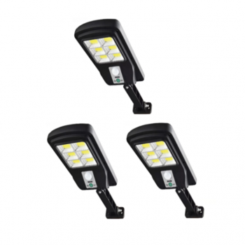 Set 3 Lampi solare de perete, 48 COB, CL180- 6 Leduri si senzor miscare