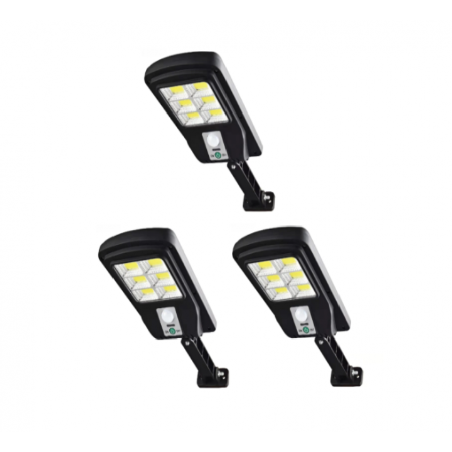 Set 3 Lampi solare de perete, 48 COB, CL180- 6 Leduri si senzor miscare - Lampi solare -wowreduceri.ro Set 3 Lampi solare de perete, 48 COB, CL180- 6 Leduri si senzor miscare ( Lampi solare )