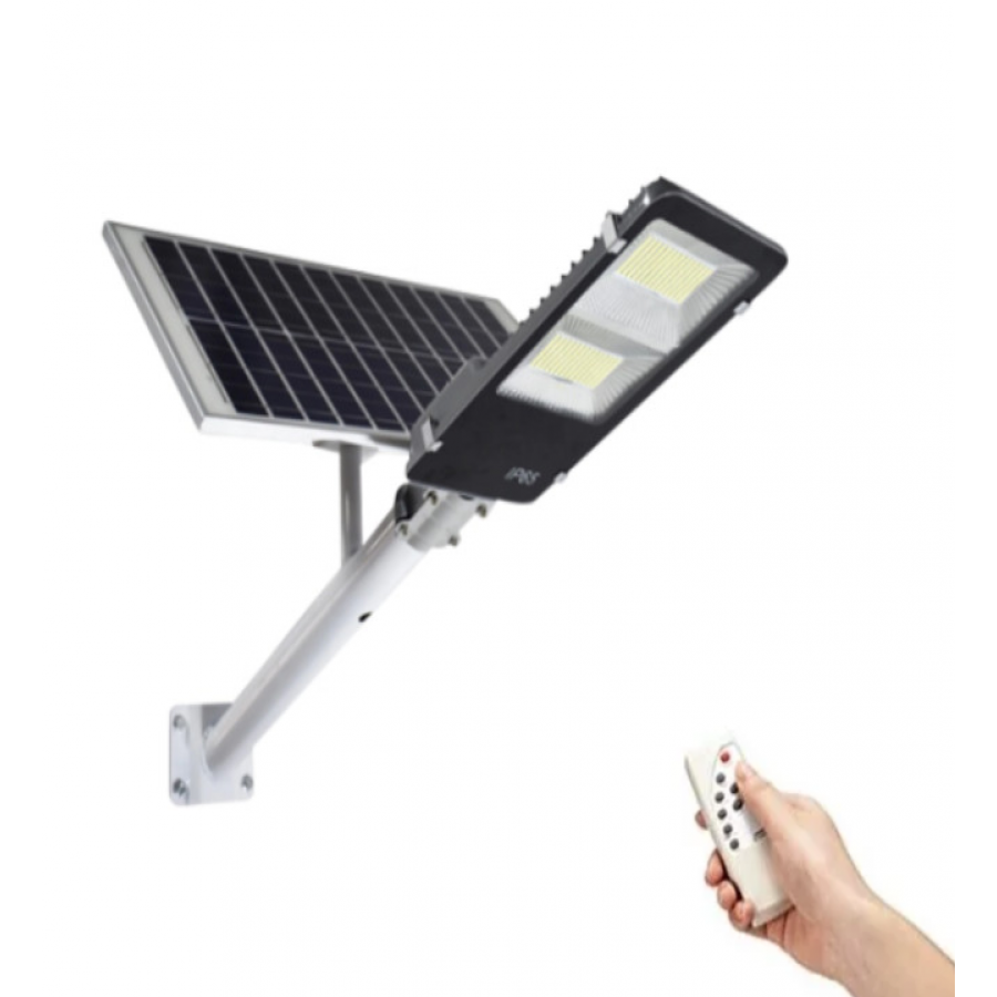 Lampa Stradala Proiector LED cu Incarcare Solara Jortan,2  cadrane, 200W ( Lampi solare )