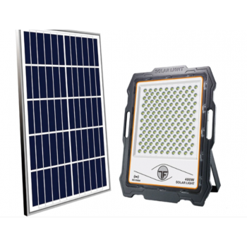 Proiector LED cu Panou Fotovoltaic, 400 W, cu incarcare solara Proiector LED cu Panou Fotovoltaic, 400 W, cu incarcare solara