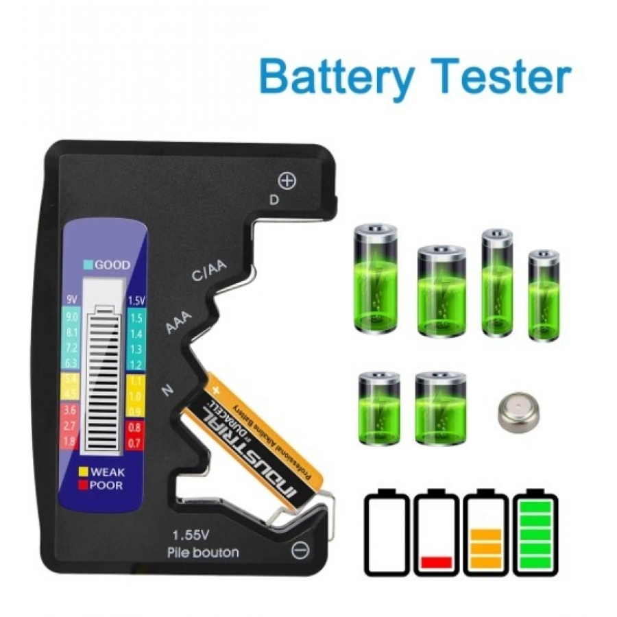 Aparat Tester Universal Pentru Baterii - Truse scule si unelte -wowreduceri.ro Aparat Tester Universal Pentru Baterii ( Truse scule si unelte )