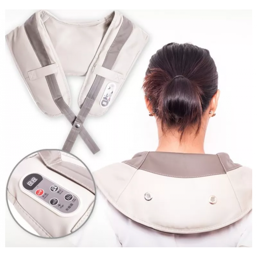 Aparat De Masaj Cervical Tip Centura, Multiple Programe De Masaj, Intensitate Reglabila - Fitness -wowreduceri.ro Aparat De Masaj Cervical Tip Centura, Multiple Programe De Masaj, Intensitate Reglabila ( Fitness )