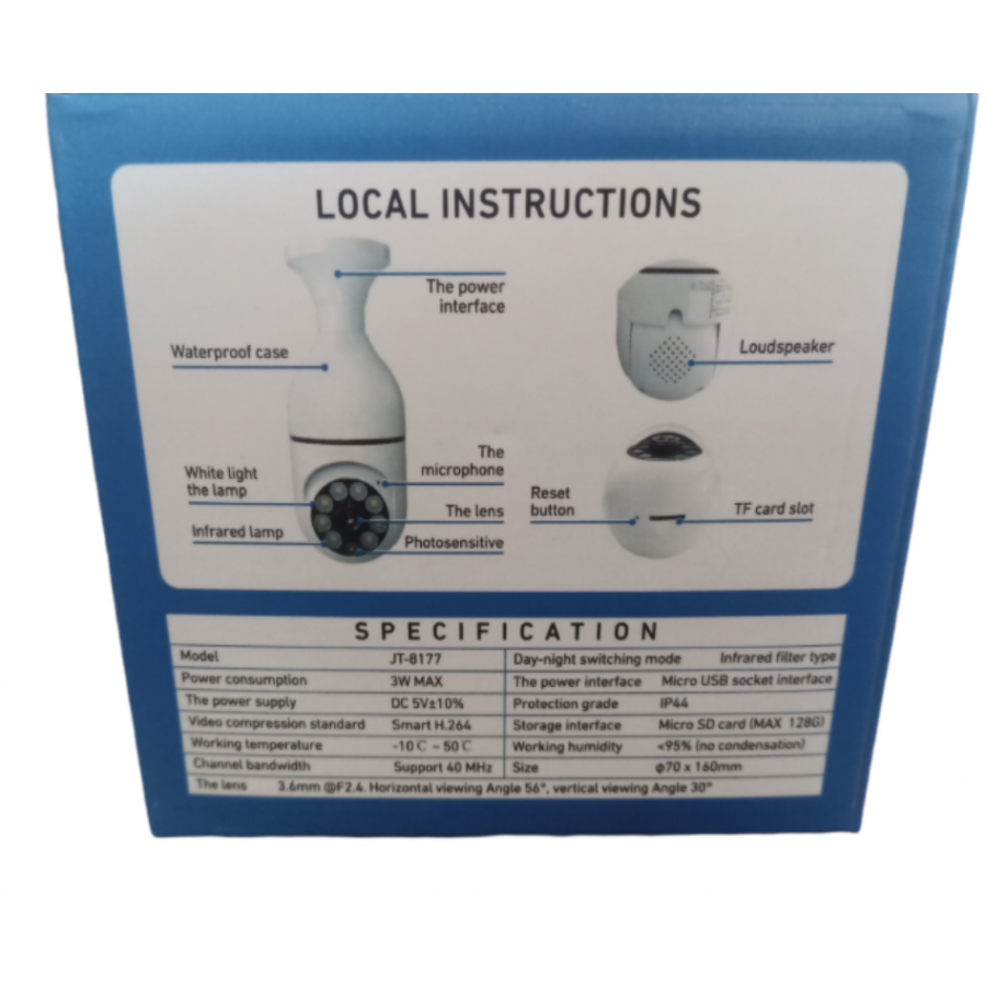 Camera de Supraveghere in Bec, Wi-Fi Jortan IP, JT-8177 - Camere de supraveghere -wowreduceri.ro Camera de Supraveghere in Bec, Wi-Fi Jortan IP, JT-8177 ( Camere de supraveghere )