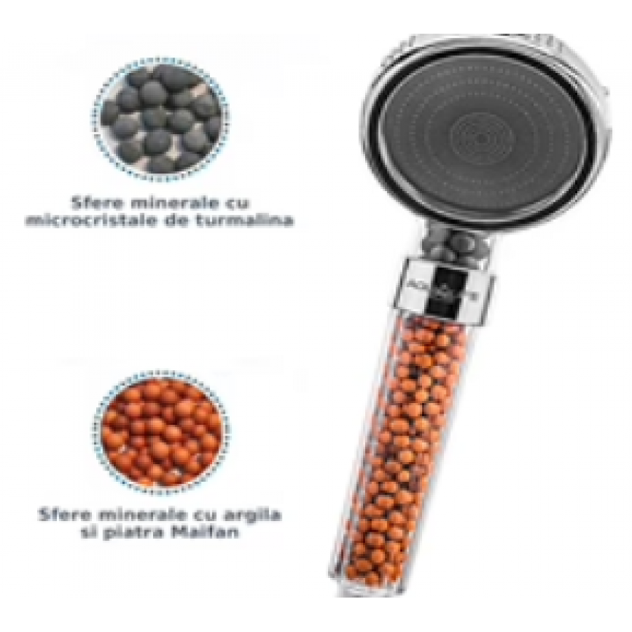 Cap de Dus cu Granule Anticalcar - Sanitare -wowreduceri.ro Cap de Dus cu Granule Anticalcar ( Sanitare )