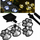Set 4 Lampi Solare LED, tip Amprenta Labuta de Caine ( Lampi solare )