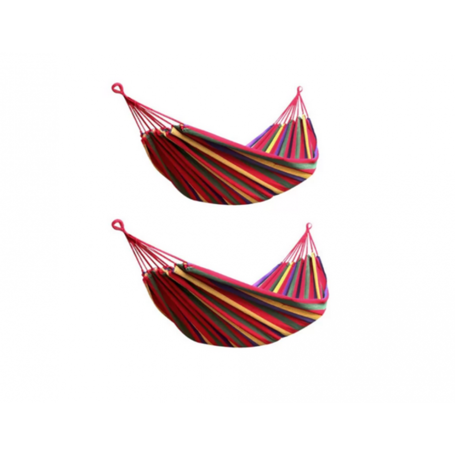 Oferta 2 hamace din bumbac cu husa de transport la pret de 1 ( Accesorii casa si gradina )