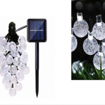 Instalatie Solara de exterior, cu 50 beculete LED, Model Globulete, lumini Multicolore, 7 jocuri de lumini Instalatie Solara de exterior, cu 50 beculete LED, Model Globulete, lumini Multicolore, 7 jocuri de lumini