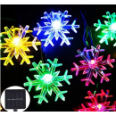 Instalatie solara LED, Model Fulg de  Nea, 50 Leduri, 7 m, 7 moduri de iluminare ( Brazi )