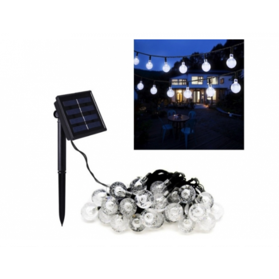 Instalatie Solara LED de exterior, cu 50 Globulete Transparente, Multicolore, 7 jocuri de lumini - Brazi -wowreduceri.ro Instalatie Solara LED de exterior, cu 50 Globulete Transparente, Multicolore, 7 jocuri de lumini ( Brazi )