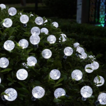 Instalatie Solara de exterior, cu 50 beculete LED, Model Globulete, lumini Multicolore, 7 jocuri de lumini Instalatie Solara de exterior, cu 50 beculete LED, Model Globulete, lumini Multicolore, 7 jocuri de lumini