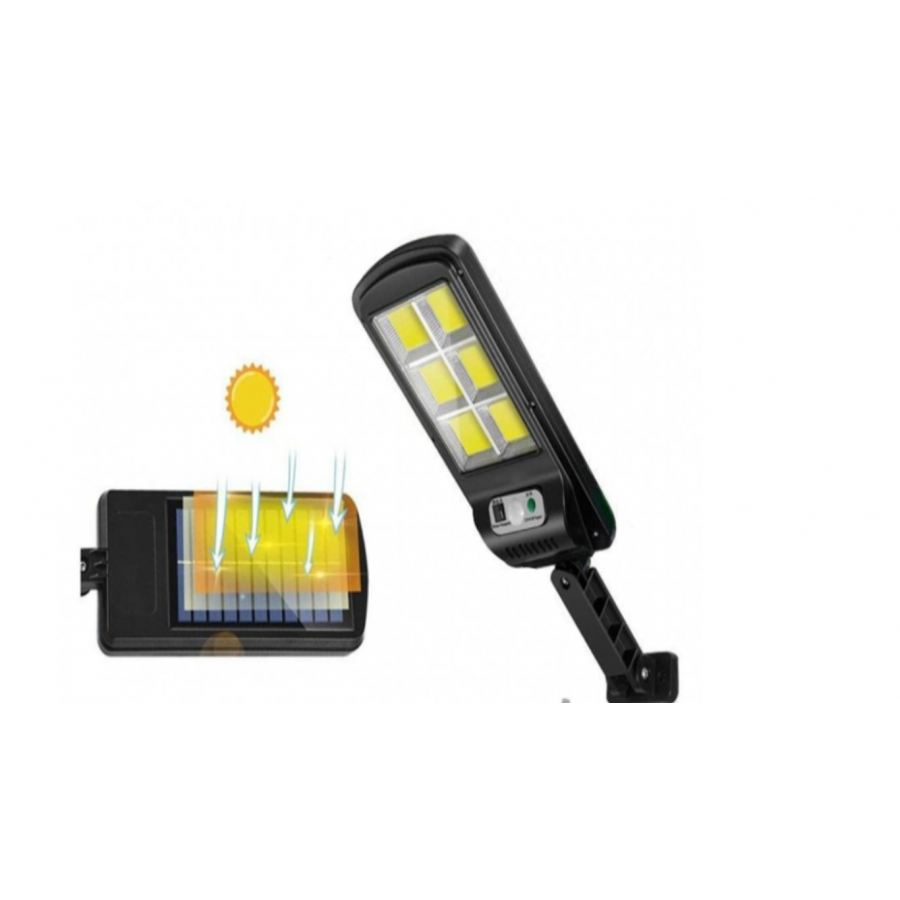 Lampa solara de perete cu 6 Cadrane, 48 LED-uri COB ,cu senzor de miscare si lumina - Lampi solare -wowreduceri.ro Lampa solara de perete cu 6 Cadrane, 48 LED-uri COB ,cu senzor de miscare si lumina ( Lampi solare )