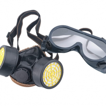Set Ochelari si Masca de Protectie, Pentru Lucrul in Mediu Chimic, 2 Filtre de Carbon Activ Set Ochelari si Masca de Protectie, Pentru Lucrul in Mediu Chimic, 2 Filtre de Carbon Activ