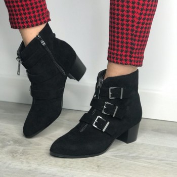 Botine cu toc BDG0218 BLACK R2/6/1