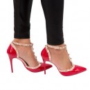 Pantofi MM-16 RED R1/8/3 - Pantofi toc -wowreduceri.ro Pantofi MM-16 RED R1/8/3 - Pantofi toc - wowreduceri.ro