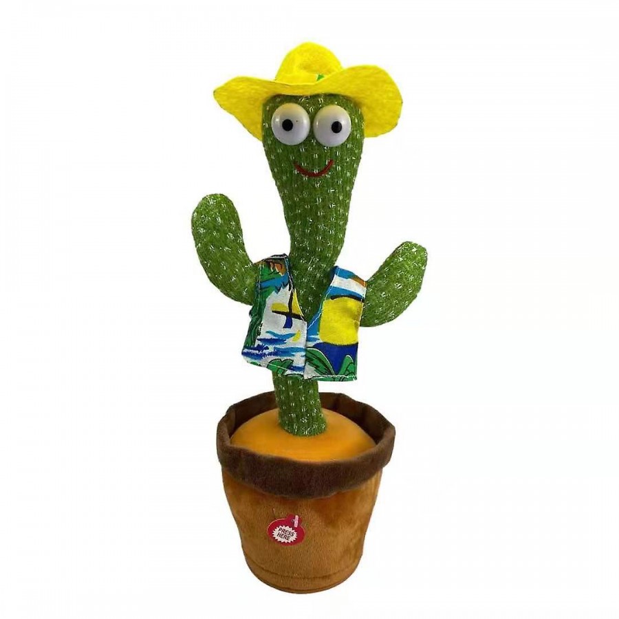 Cactus dansator și vorbitor,jucărie de plus, palarie si camasa incluse - PRODUSE NOI -wowreduceri.ro Cactus dansator și vorbitor,jucărie de plus, palarie si camasa incluse ( PRODUSE NOI )