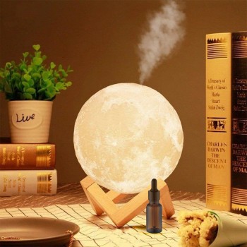 2 in 1 umidificator si lampa de veghe Moon Lamp Humidifier, capacitate rezervor 880 ml + Ulei aromaterapie CADOU 2 in 1 umidificator si lampa de veghe Moon Lamp Humidifier, capacitate rezervor 880 ml + Ulei aromaterapie CADOU