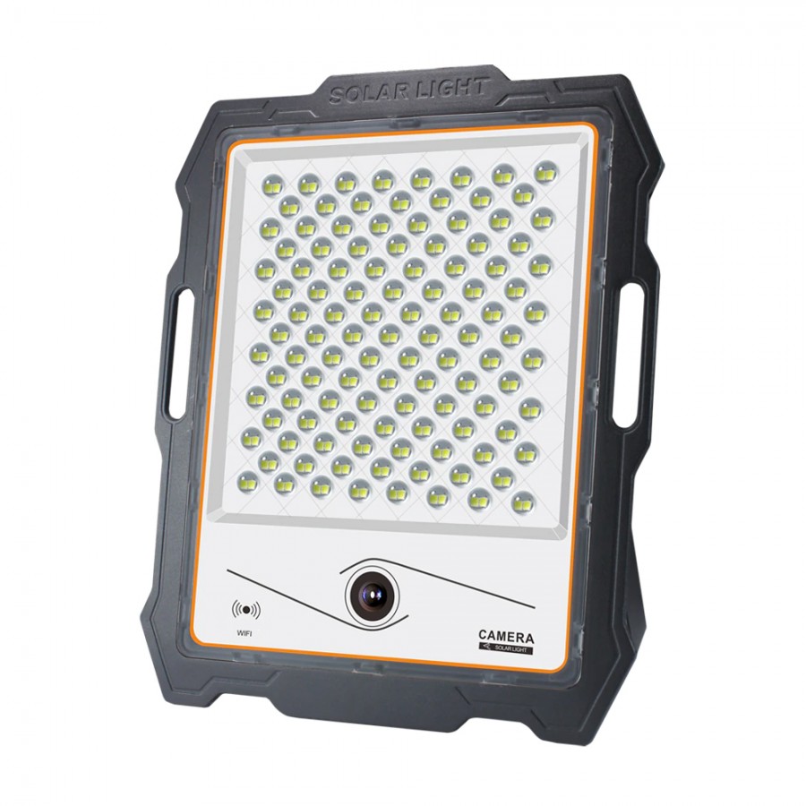 Proiector LED cu panou solar si camera WiFi, 200W, lumina alba, telecomanda, cod 0190 - Camere de supraveghere -wowreduceri.ro Proiector LED cu panou solar si camera WiFi, 200W, lumina alba, telecomanda, cod 0190 ( Camere de supraveghere )