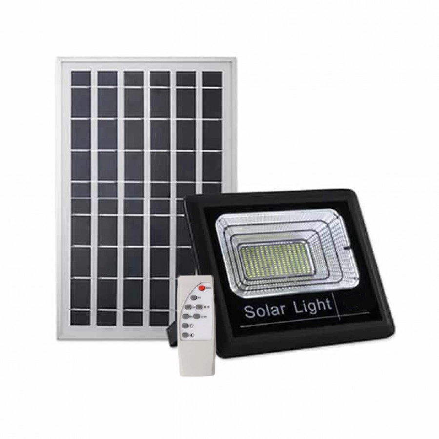 Proiector Led cu Panou Solar si Telecomanda Jortan 50W, cod 0707 ( Iluminat )