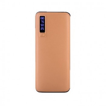 Baterie Externa Smart Power Bank 20000 mAh, 3 x USB Design Piele, Maro, cod 012mhm Baterie Externa Smart Power Bank 20000 mAh, 3 x USB Design Piele, Maro, cod 012mhm