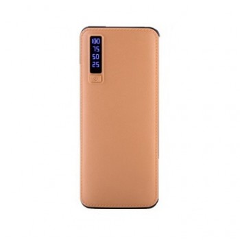 Baterie Externa Smart Power Bank 20000 mAh, 3 x USB Design Piele, Maro, cod 012mhm Baterie Externa Smart Power Bank 20000 mAh, 3 x USB Design Piele, Maro, cod 012mhm