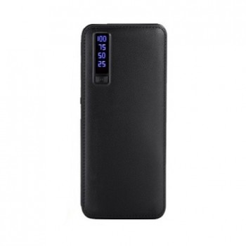Baterie Externa Smart Power Bank 20000 mAh, 3 x USB Design Piele, Negru, cod 012mhm Baterie Externa Smart Power Bank 20000 mAh, 3 x USB Design Piele, Negru, cod 012mhm