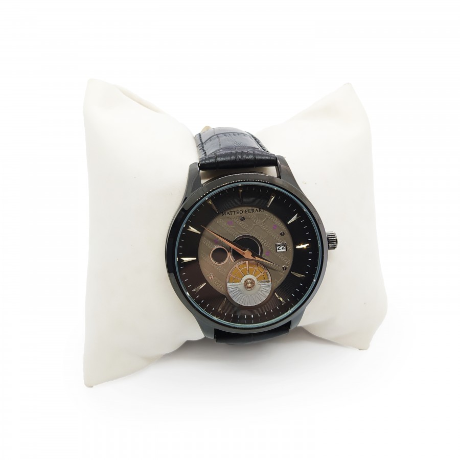 Ceas Elegant Matteo Ferrari Black pentru barbati - Ceasuri -wowreduceri.ro Ceas Elegant Matteo Ferrari Black pentru barbati - Ceasuri - wowreduceri.ro