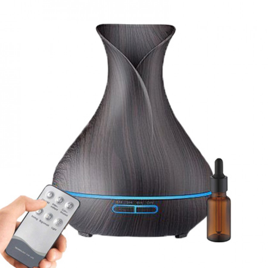 Difuzor aromaterapie cu telecomanda si lumina LED, culoare lemn inchis + Ulei Aromaterapie CADOU - Dispozitive De Aromaterapie -wowreduceri.ro Difuzor aromaterapie cu telecomanda si lumina LED, culoare lemn inchis + Ulei Aromaterapie CADOU ( Dispozitive De Aromaterapie )