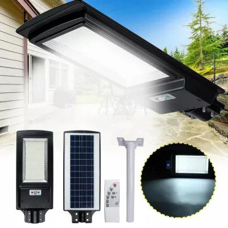 Lampa LED Stradala, Panou Solar incorporat, Putere 600W, Senzor de miscare, cod 0160 ( Iluminat )