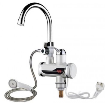 Robinet electric cu dus, prindere chiuveta sau cada, pentru incalzit apa Robinet electric cu dus, prindere chiuveta sau cada, pentru incalzit apa