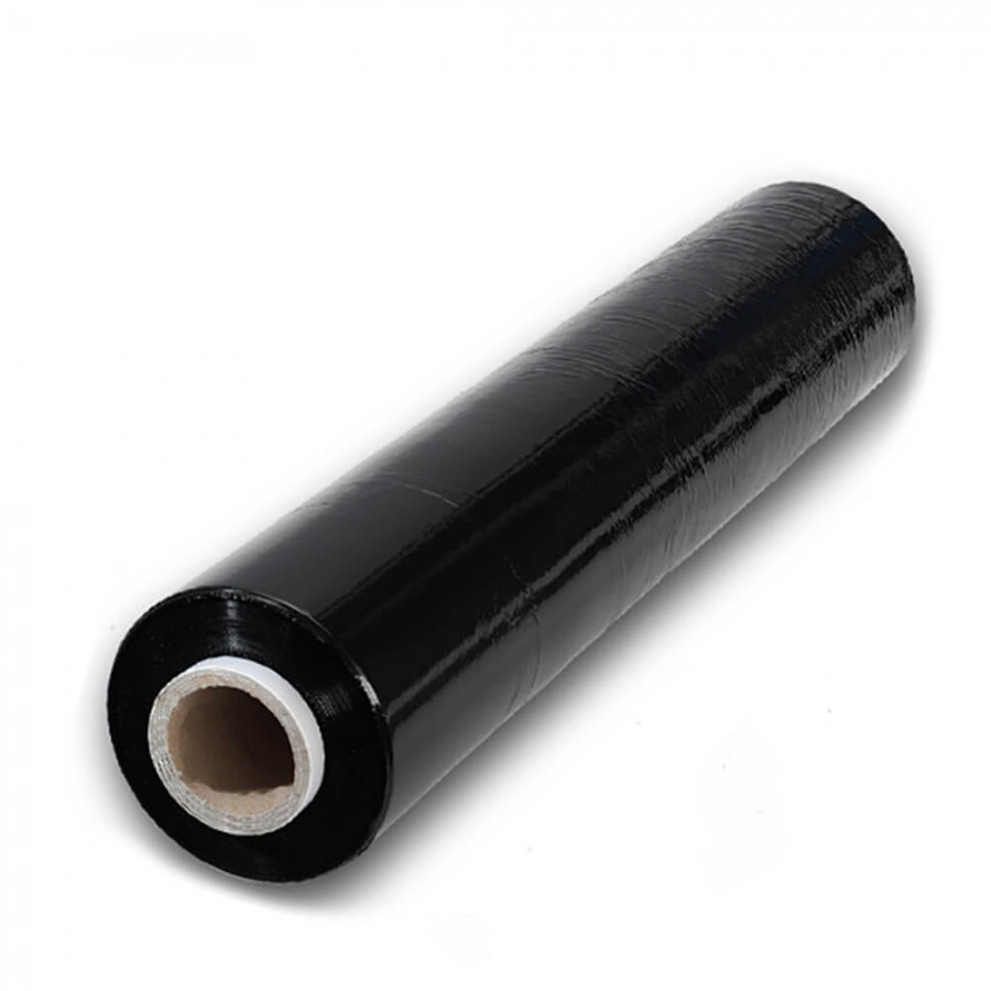 Folie stretch pentru ambalare, neagra, 1.8 kg - Ambalaje - wowreduceri.ro