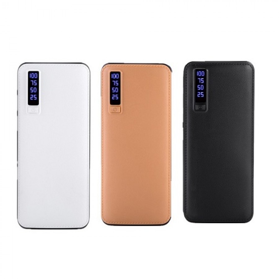 Set 3 x Baterie Externa Smart Power Bank 20000 mAh, 3 x USB Design Piele, cod 0150200zd ( Accesorii Telefoane )