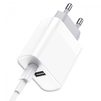 Incarcator pentru telefon cu fast charge Elworld, intrare USB-C si USB QC3.0 Incarcator pentru telefon cu fast charge Elworld, intrare USB-C si USB QC3.0