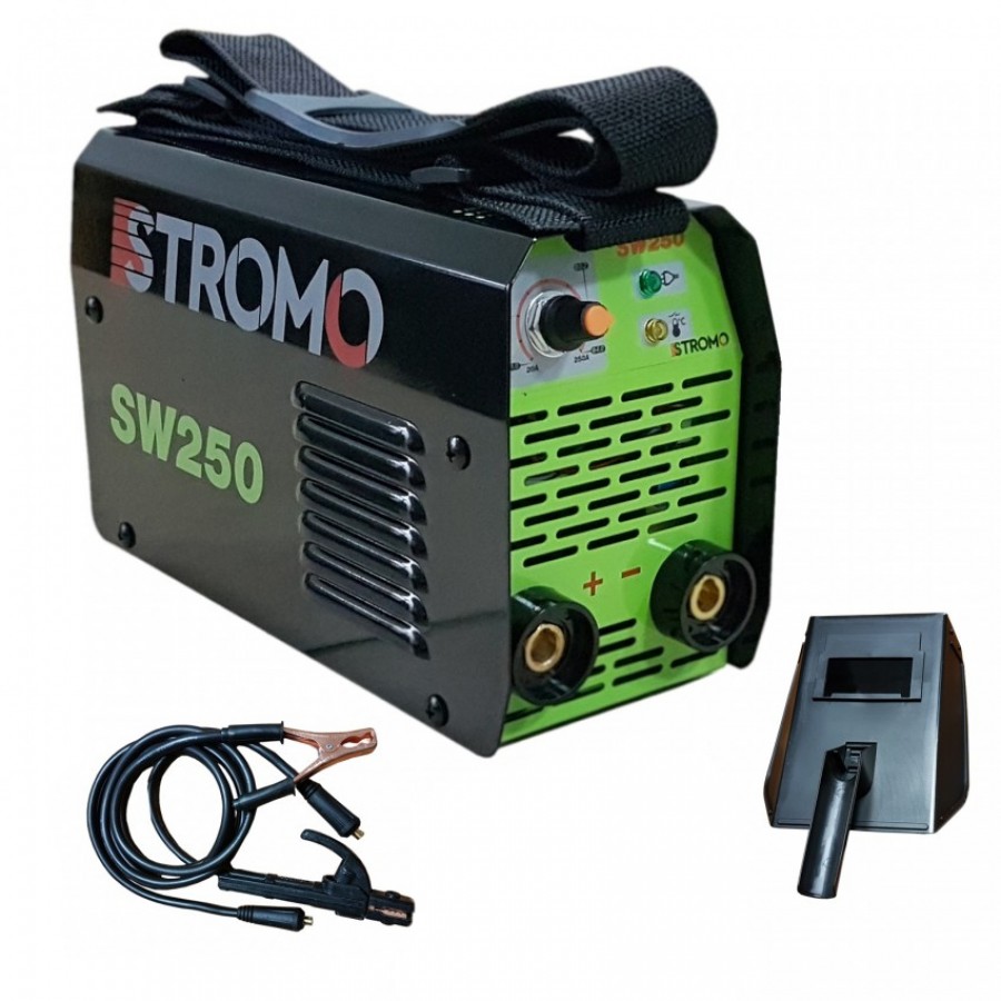 Aparat de sudura, invertor STROMO SW 250 , 250 Ah, 1.6 mm - 4.0 mm, clesti si masca de sudura CADOU ( Unelte&Scule )