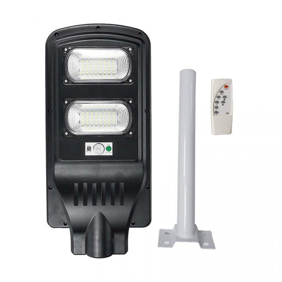 LAMPA STRADALA PROIECTOR LED 60W CU PANOU SOLAR SI ACUMULATOR - Iluminat - wowreduceri.ro
