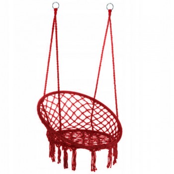 Leagan tip scaun, suporta maxim 150 kg, 79 x 80 x 120 cm, rosu Leagan tip scaun, suporta maxim 150 kg, 79 x 80 x 120 cm, rosu