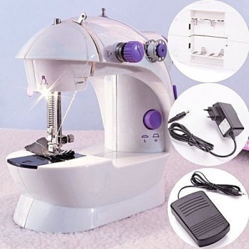 Masina de cusut portabila 4 In 1 Mini Sewing, Alba Masina de cusut portabila 4 In 1 Mini Sewing, Alba