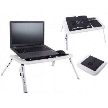 Masa laptop cu 2 coolere + suport pahar + mousepad, E-Table, cod 025Z Masa laptop cu 2 coolere + suport pahar + mousepad, E-Table, cod 025Z