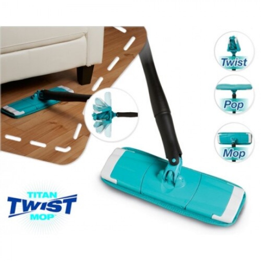 Mop cu laveta microfibra Titan Twist, cod: 0020 ( PRODUSE NOI )