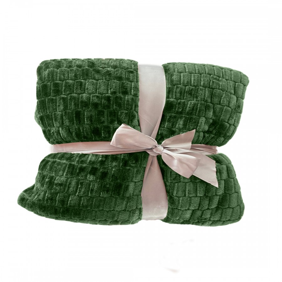 Patura pufoasa Valentine Home Cocolino, Verde ( Casa si gradina )