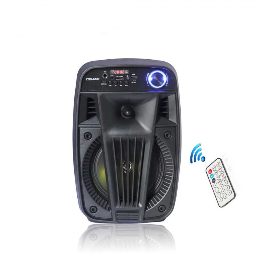 Boxa Activa Portabila ZQS-6107, 6.5 Inch, Radio, USB, Bluetooth, Telecomanda - Boxe, Casti, Microfoane -wowreduceri.ro Boxa Activa Portabila ZQS-6107, 6.5 Inch, Radio, USB, Bluetooth, Telecomanda ( Boxe, Casti, Microfoane )