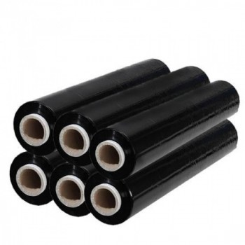 Set 6 x Folie stretch pentru ambalare, neagra, 1.8 kg