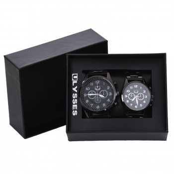 Set ceasuri pentru cuplu Ulysses Black Bold Set ceasuri pentru cuplu Ulysses Black Bold