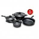 Set Vase Gatit 7 Piese, Non Stick, Capace Sticla Si Manere Bachelita, Cod 055-Mhm - Bucatarie -wowreduceri.ro Set Vase Gatit 7 Piese, Non Stick, Capace Sticla Si Manere Bachelita, Cod 055-Mhm ( Bucatarie )