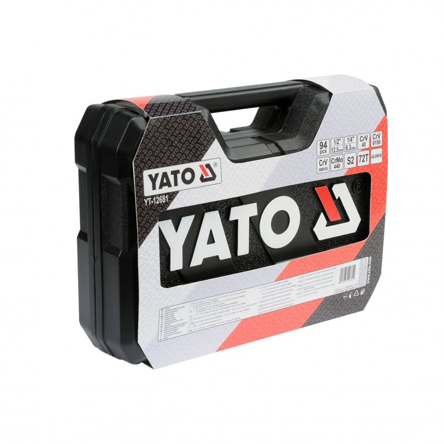 Trusa de scule profesionala YATO yt-12681, 94 piese - Truse scule si unelte -wowreduceri.ro Trusa de scule profesionala YATO yt-12681, 94 piese - Truse scule si unelte - wowreduceri.ro