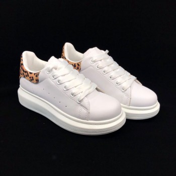 Pantofi casual AD-119 WHITE/LEOPARD  R1/1/2 Pantofi casual AD-119 WHITE/LEOPARD  R1/1/2